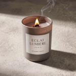 Candela profumata in ceramica opaca con stoppino in legno 140g terza vista