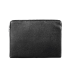 Custodia per laptop in PU con schiuma interna e cerniera 15,6'' color nero prima vista