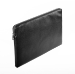 Custodia per laptop in PU con schiuma interna e cerniera 15,6'' color nero sesta vista