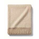 Grande coperta in acrilico e viscosa con finitura morbida 250g/m² color marrone prima vista