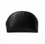 Necessaire in pelle sintetica con cerniera e design classico 520g/m² color nero prima vista