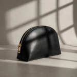 Necessaire in pelle sintetica con cerniera e design classico 520g/m² color nero vista dettaglio 5
