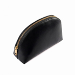 Necessaire in pelle sintetica con cerniera e design classico 520g/m² color nero quinta vista