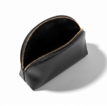 Necessaire in pelle sintetica con cerniera e design classico 520g/m² color nero vista dettaglio