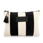 Necessaire piatto in cotone con finitura morbida vellutata 300 g/m² color naturale prima vista