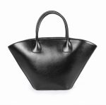 Borsa premium in pelle sintetica con chiusura magnetica 520 g/m² color nero prima vista