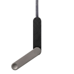 Cavo di ricarica USB-C da 100 cm con supporto per telefono integrato 10 W color nero terza vista