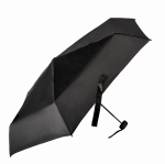 Ombrello pieghevole compatto in poliestere con custodia rigida Ø92 color nero prima vista