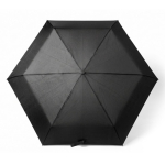 Ombrello pieghevole compatto in poliestere con custodia rigida Ø92 color nero quarta vista