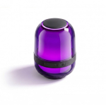 Altoparlante compatto con illuminazione multieffetto e potenza di 8 W color nero vista dettaglio 3