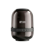 Altoparlante compatto con illuminazione multieffetto e potenza di 8 W color nero vista area di stampa