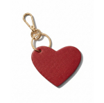 Portachiavi in PU a forma di cuore con scatola di presentazione inclusa color rosso prima vista
