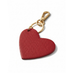 Portachiavi in PU a forma di cuore con scatola di presentazione inclusa color rosso terza vista