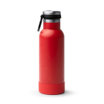 Borraccia in acciaio inox riciclato con pulsante di apertura 480ml color rosso seconda vista