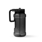 Borraccia sportiva in plastica con cannuccia pieghevole e manico 1.5L color nero seconda vista