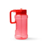 Borraccia sportiva in plastica con cannuccia pieghevole e manico 1.5L color rosso seconda vista