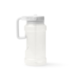 Borraccia sportiva in plastica con cannuccia pieghevole e manico 1.5L color bianco seconda vista