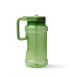 Borraccia sportiva in plastica con cannuccia pieghevole e manico 1.5L color verde scuro seconda vista