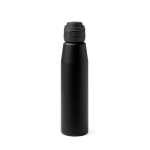 Borraccia in acciaio inox da 750ml con chiusura antigoccia rinforzata color nero seconda vista