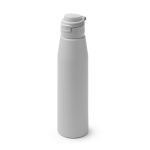 Borraccia in acciaio inox da 750ml con chiusura antigoccia rinforzata color grigio prima vista d'uso