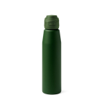 Borraccia in acciaio inox da 750ml con chiusura antigoccia rinforzata color verde scuro seconda vista