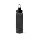 Borraccia traslucida in plastica riciclata con beccuccio e maniglia 750ml color nero seconda vista