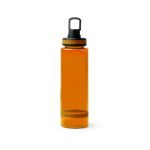 Borraccia traslucida in plastica riciclata con beccuccio e maniglia 750ml color arancione seconda vista