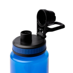 Borraccia traslucida in plastica riciclata con beccuccio e maniglia 750ml color blu reale vista dettaglio 1