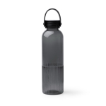 Borraccia in plastica riciclata antigoccia con design smussato 550ml color nero seconda vista
