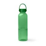 Borraccia in plastica riciclata antigoccia con design smussato 550ml color verde seconda vista