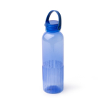 Borraccia in plastica riciclata antigoccia con design smussato 550ml color blu reale prima vista d'uso