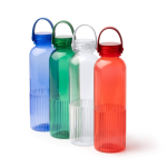 Borraccia in plastica riciclata antigoccia con design smussato 550ml color blu reale vista dettaglio 3