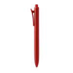 Penna con clip a pinza abbinata, plastica opaca e inchiostro blu color rosso seconda vista