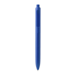 Penna con clip a pinza abbinata, plastica opaca e inchiostro blu color blu reale quarta vista