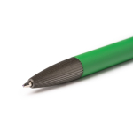 Penna a sfera in alluminio con puntatore touch e inchiostro blu color verde vista dettaglio 1