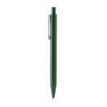 Penna a sfera in alluminio con finitura opaca, refill jumbo e inchiostro blu color verde seconda vista