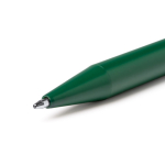 Penna a sfera in alluminio con finitura opaca, refill jumbo e inchiostro blu color verde vista dettaglio 1