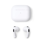 Auricolari wireless in plastica con vivavoce e Bluetooth color bianco seconda vista
