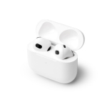 Auricolari wireless in plastica con vivavoce e Bluetooth color bianco vista dettaglio 2