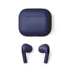 Auricolari wireless in plastica con vivavoce e Bluetooth color blu mare seconda vista