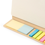 Taccuino planner in cartone riciclato con copertina rigida e anelli color naturale vista dettaglio 2
