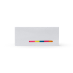 Blocco note adesivo in cartone con note e mini note multicolori color bianco seconda vista