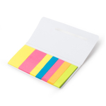 Blocco note adesivo in cartone con note e mini note multicolori color bianco vista dettaglio 3