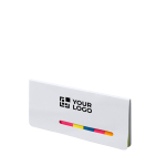 Blocco note adesivo in cartone con note e mini note multicolori vista principale