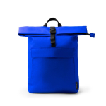 Zaino in poliestere eco con scomparto principale espandibile da 15'' color blu reale seconda vista