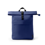 Zaino in poliestere eco con scomparto principale espandibile da 15'' color blu mare seconda vista