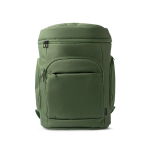 Zaino imbottito in poliestere riciclato con apertura superiore 15'' color verde scuro seconda vista
