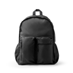 Zaino per laptop in plastica riciclata con schienale imbottito 17'' color nero seconda vista