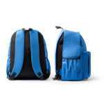Zaino per laptop in plastica riciclata con schienale imbottito 17'' color blu reale vista dettaglio 1