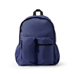 Zaino per laptop in plastica riciclata con schienale imbottito 17'' color blu mare seconda vista